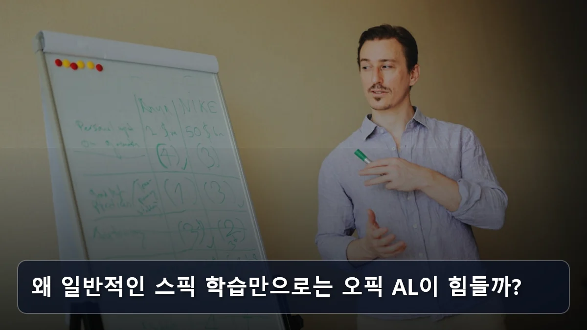 왜 일반적인 스픽 학습만으로는 오픽 AL이 힘들까? 관련 이미지