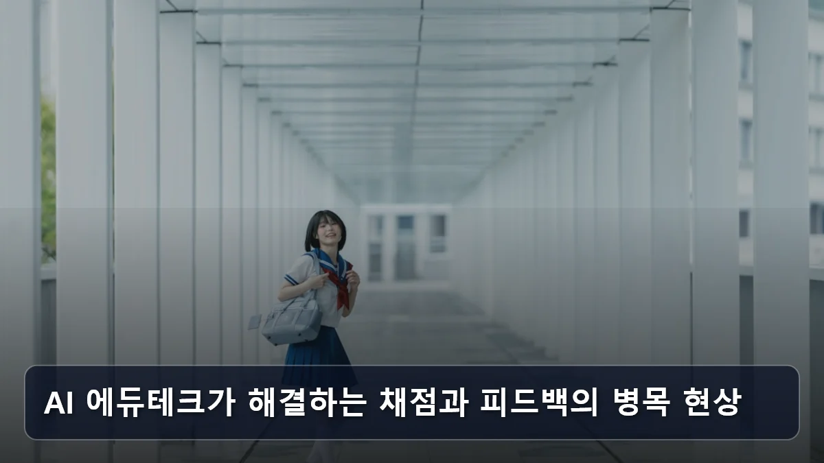 AI 에듀테크가 해결하는 채점과 피드백의 병목 현상 관련 이미지