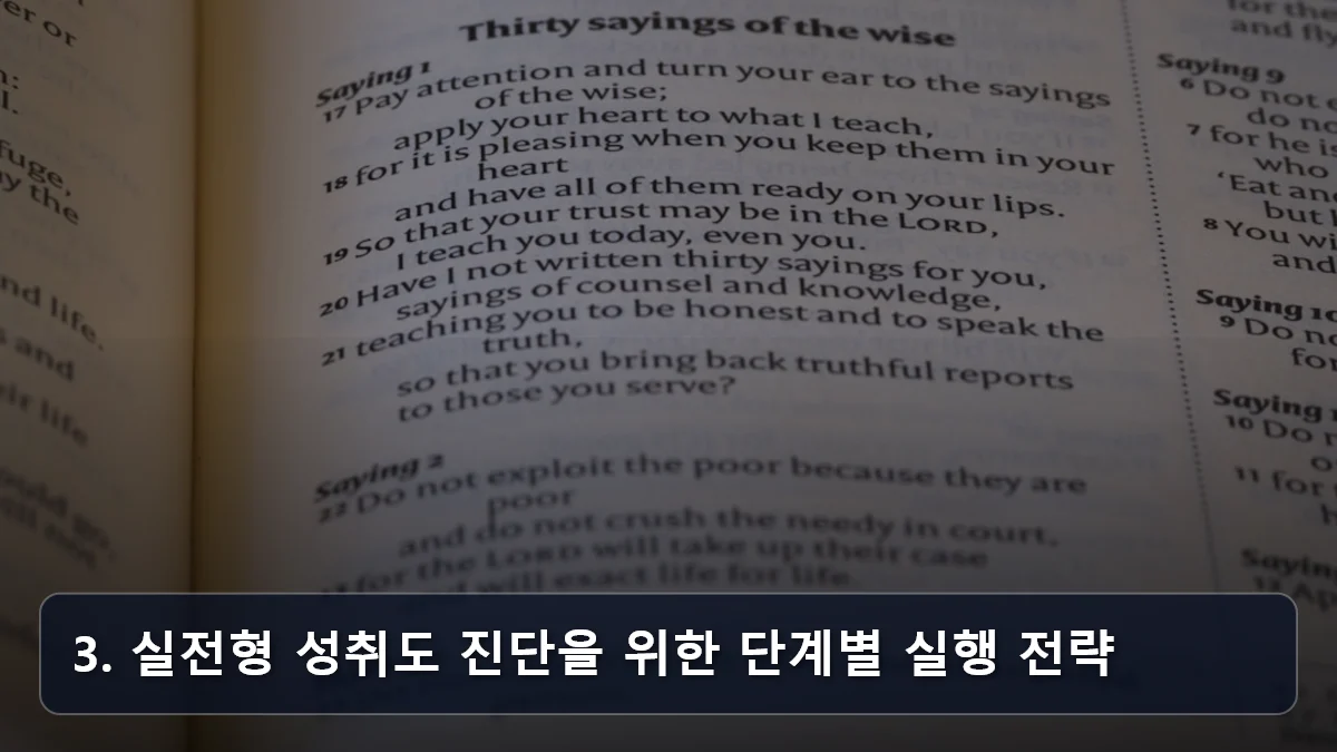 3. 실전형 성취도 진단을 위한 단계별 실행 전략 관련 이미지