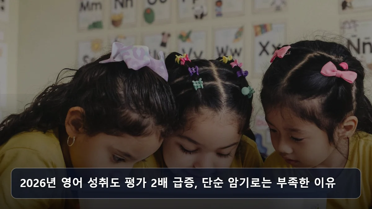 2026년 영어 성취도 평가 2배 급증, 단순 암기로는 부족한 이유 관련 이미지