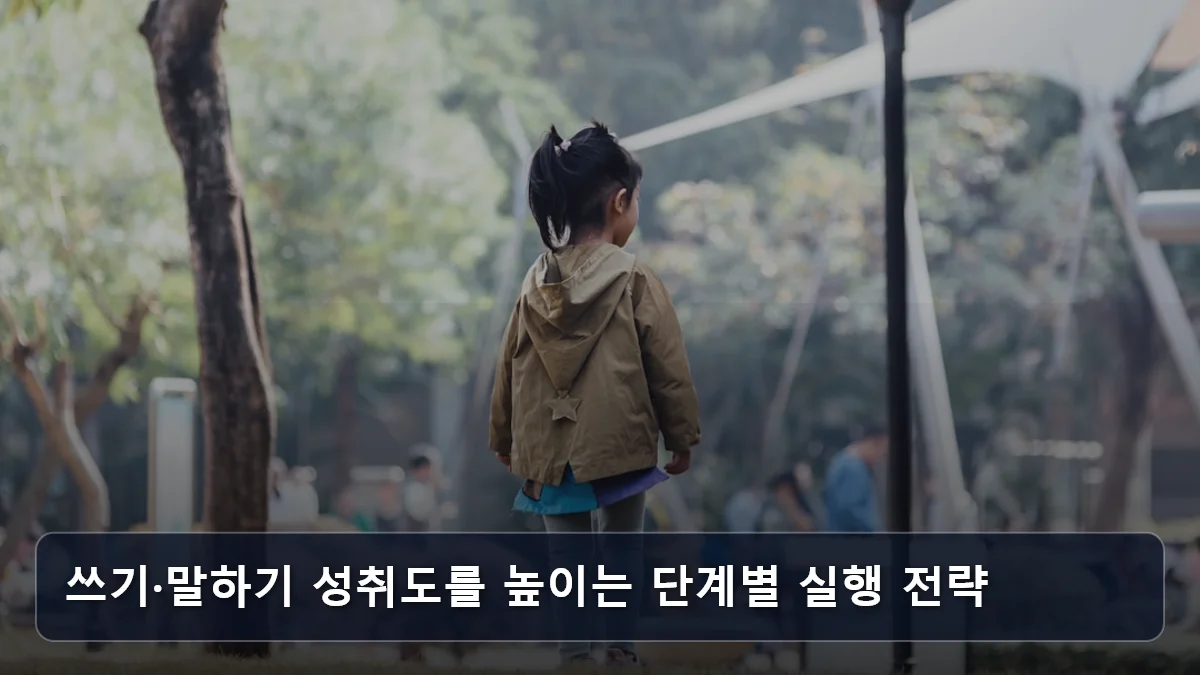 쓰기·말하기 성취도를 높이는 단계별 실행 전략 관련 이미지