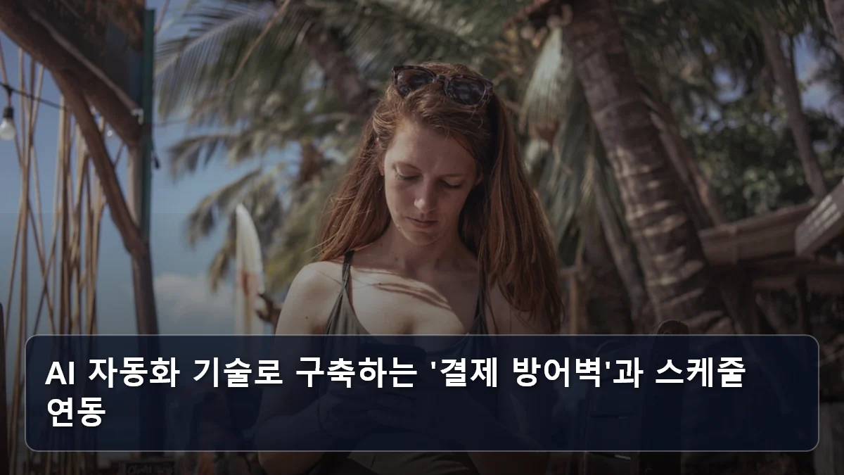 AI 자동화 기술로 구축하는 '결제 방어벽'과 스케줄 연동 관련 이미지