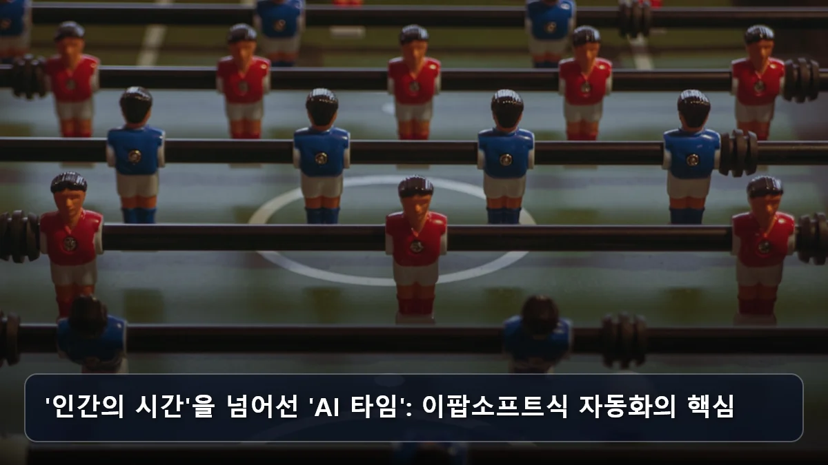 '인간의 시간'을 넘어선 'AI 타임': 이팝소프트식 자동화의 핵심 관련 이미지