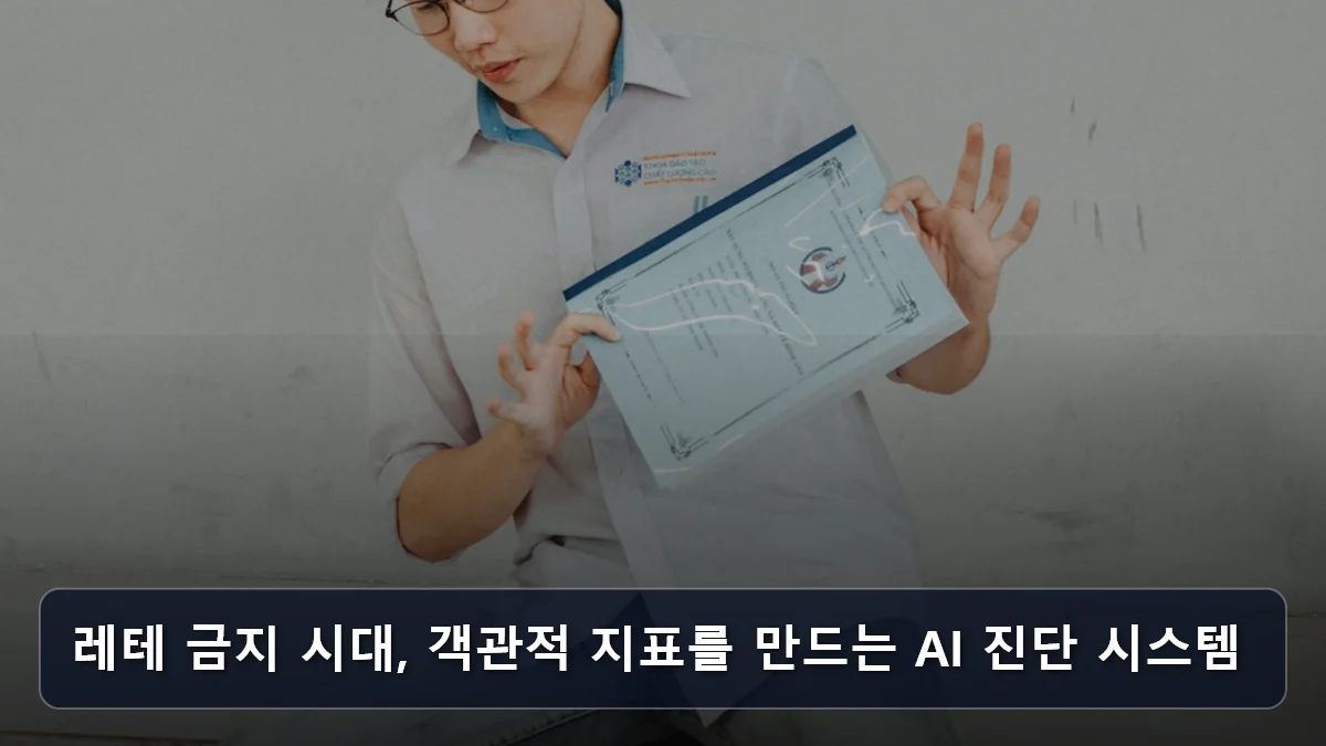 레테 금지 시대, 객관적 지표를 만드는 AI 진단 시스템 관련 이미지