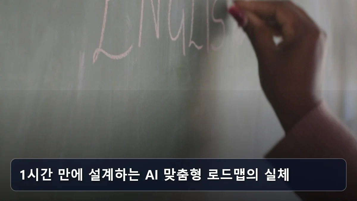 1시간 만에 설계하는 AI 맞춤형 로드맵의 실체 관련 이미지