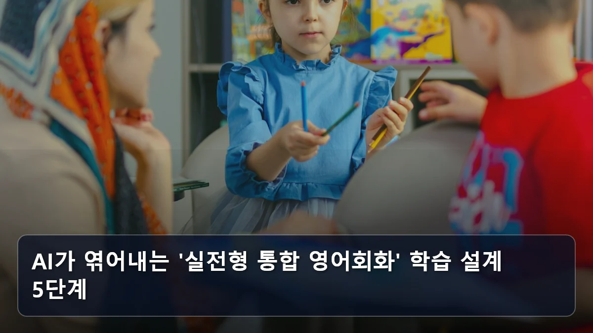 AI가 엮어내는 '실전형 통합 영어회화' 학습 설계 5단계 관련 이미지