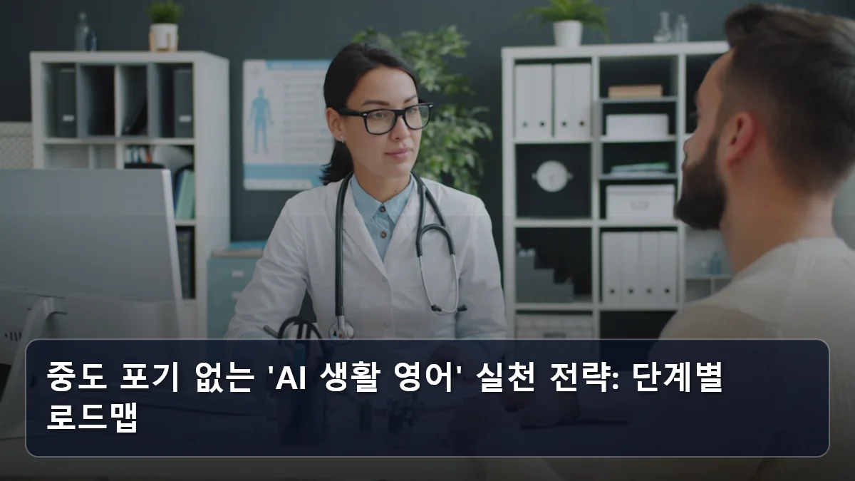 중도 포기 없는 'AI 생활 영어' 실천 전략: 단계별 로드맵 관련 이미지