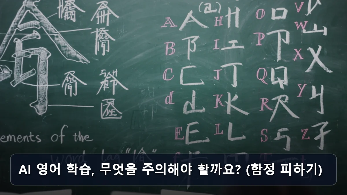 AI 영어 학습, 무엇을 주의해야 할까요? (함정 피하기) 관련 이미지