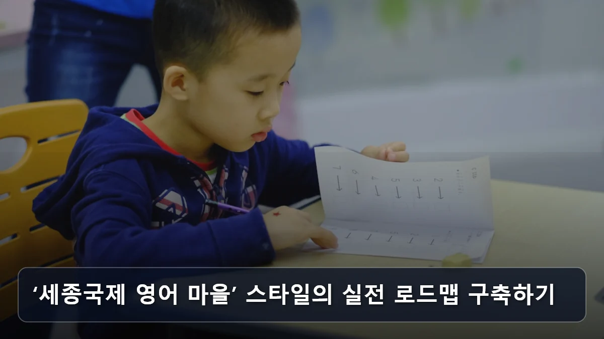 ‘세종국제 영어 마을’ 스타일의 실전 로드맵 구축하기 관련 이미지